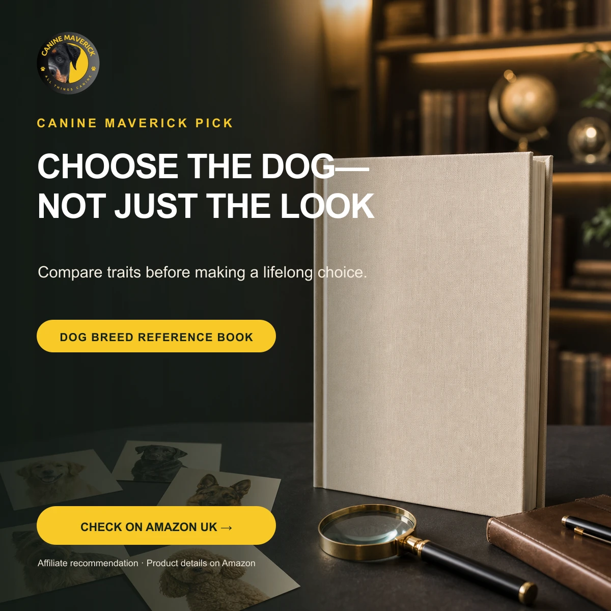 Canine Maverick promotional recommendation for The Complete Dog Breed Book