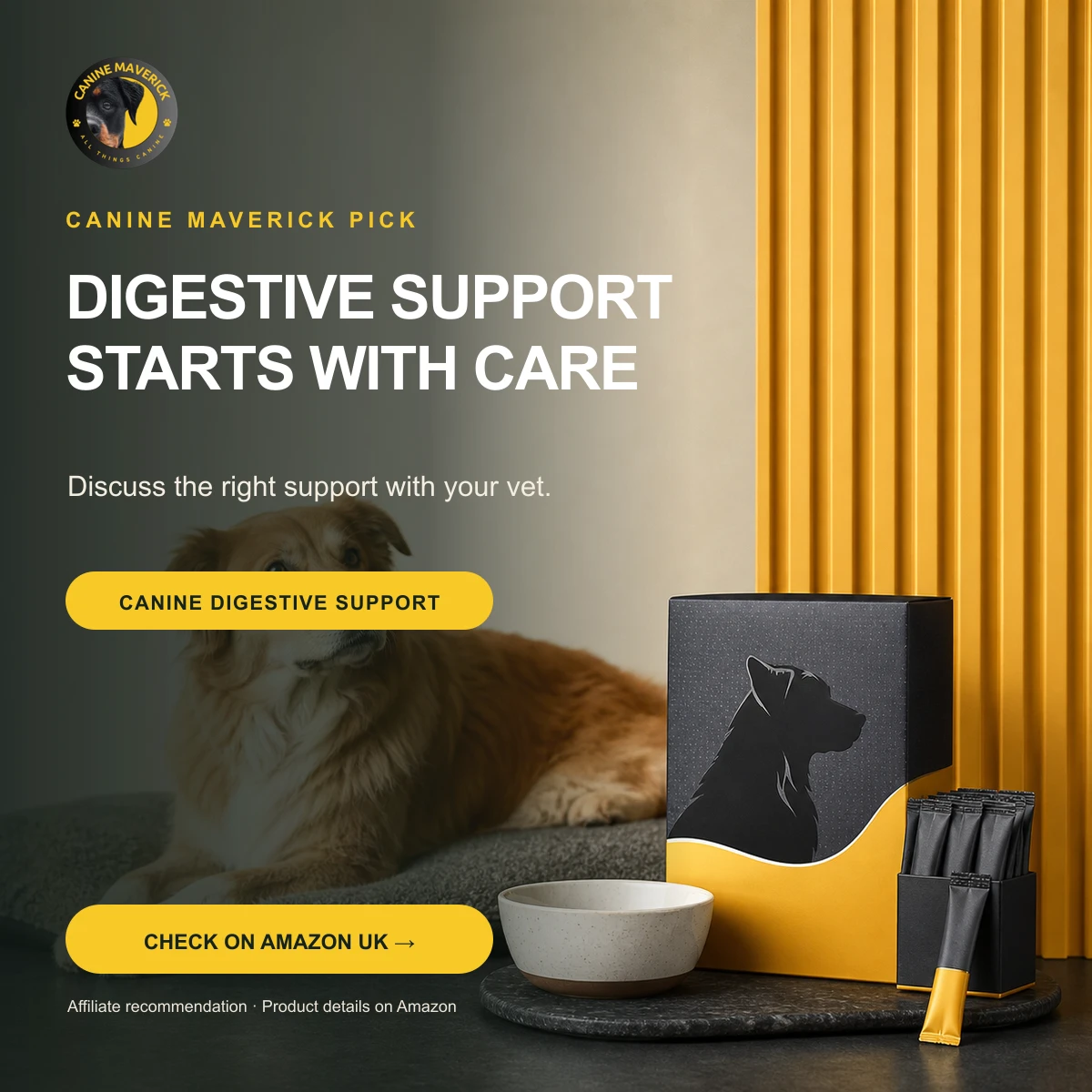 Canine Maverick promotional recommendation for Purina Pro Plan FortiFlora canine nutritional supplement