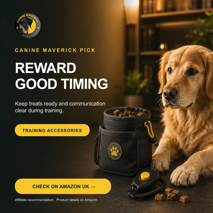 Canine Maverick promotional creative for Company of Animals Pro Treat Bag