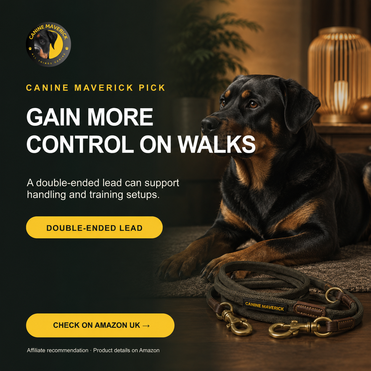 Canine Maverick recommendation: HALTI Double-Ended Training Lead